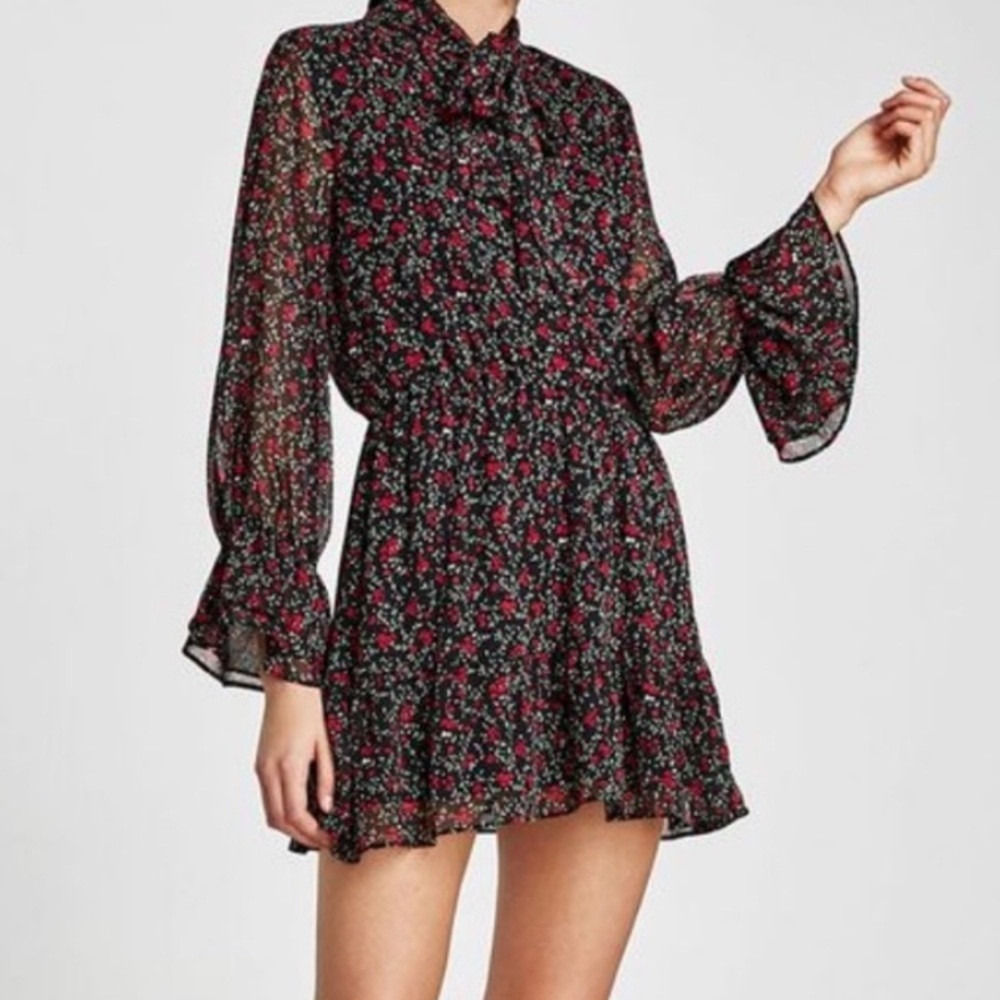 Zara floral dress